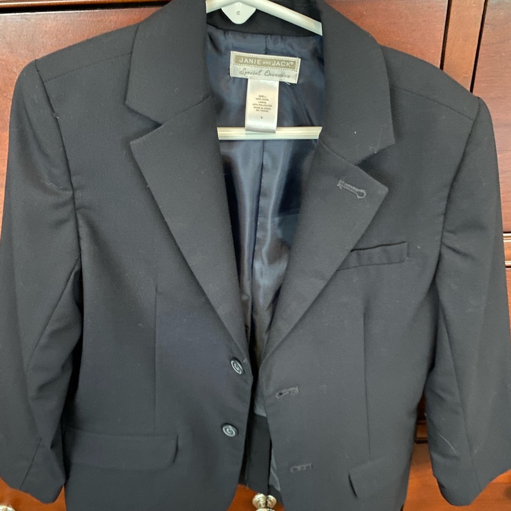 Janie and Jack Blazer with Dark Khaki dress pants - both size 6.